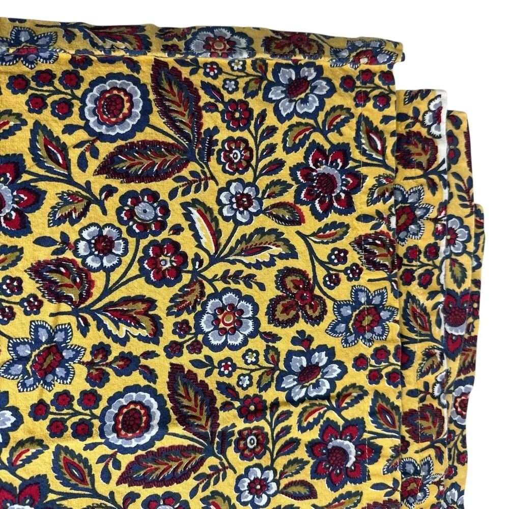 Williams Sonoma Cloth Napkins Floral Yellow English Country 20